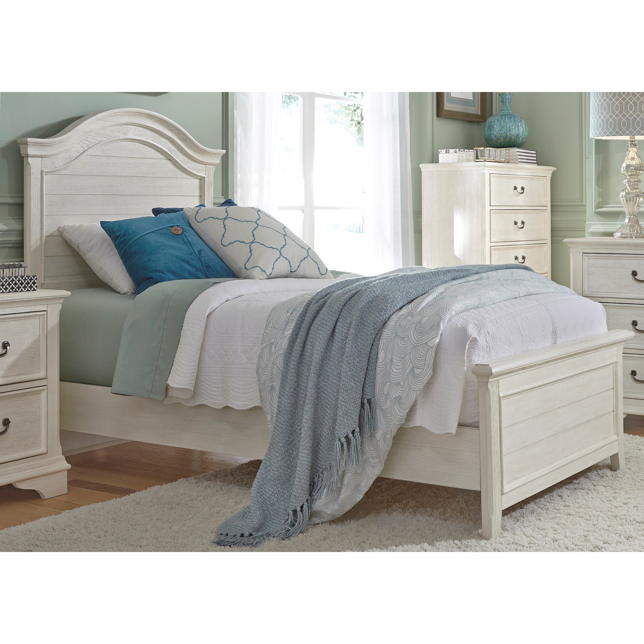 Liberty Furniture Bayside Bedroom Transitional Full Panel Bed with